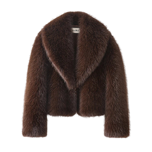 Style yourself in this luxurious black faux fur jacket, designed with an ultra-plush texture and voluminous collar for the ultimate glamorous streetwear statement.