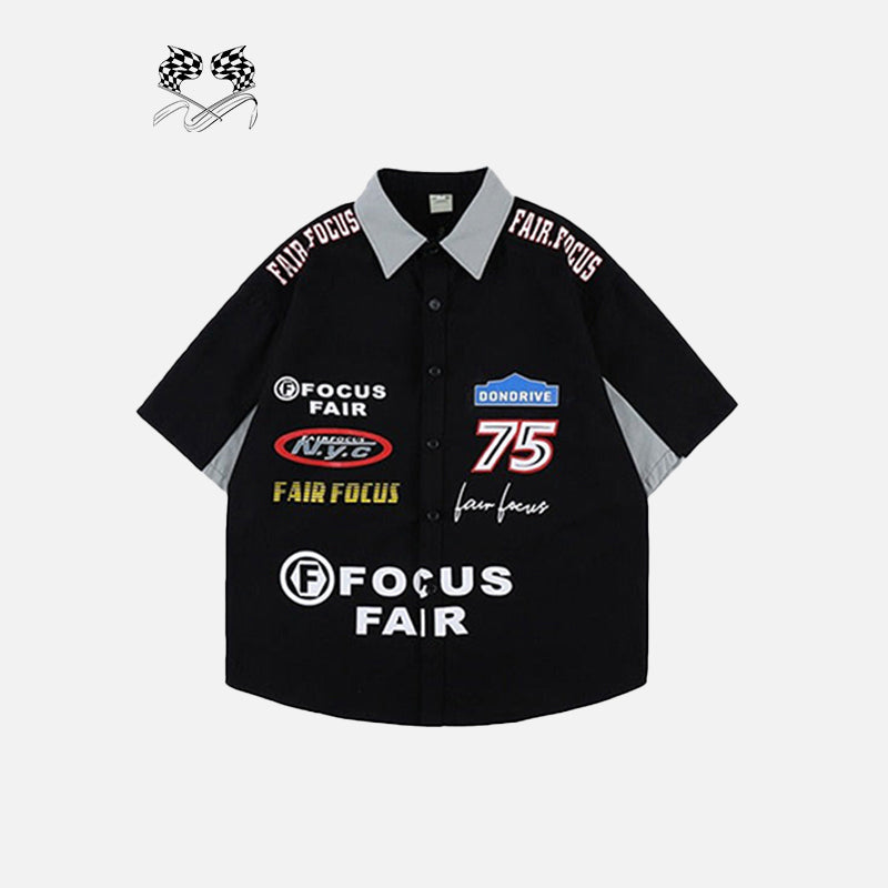 Chemise de voyou à manches courtes
