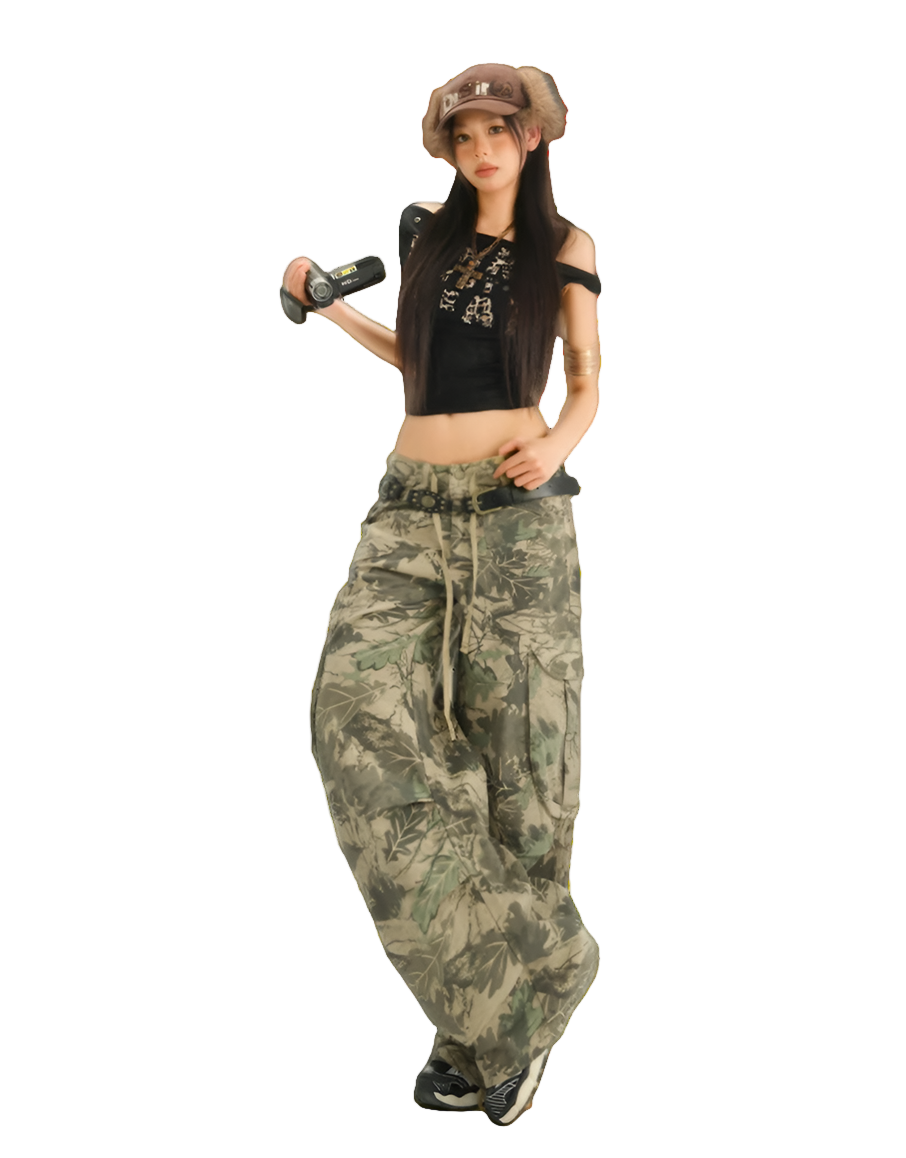 Y2K Camouflage Cargo Pants