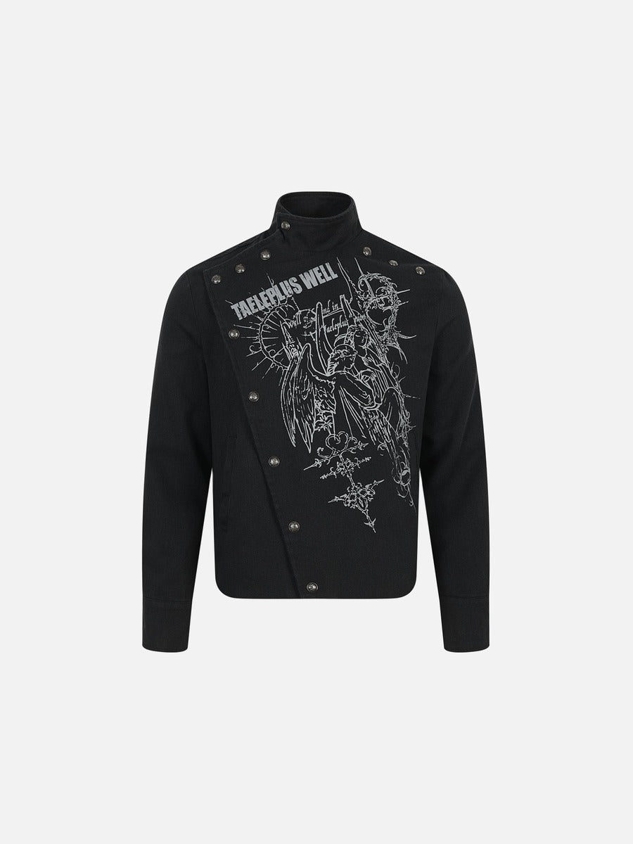 Complex Angelic Graphics Black Jacket