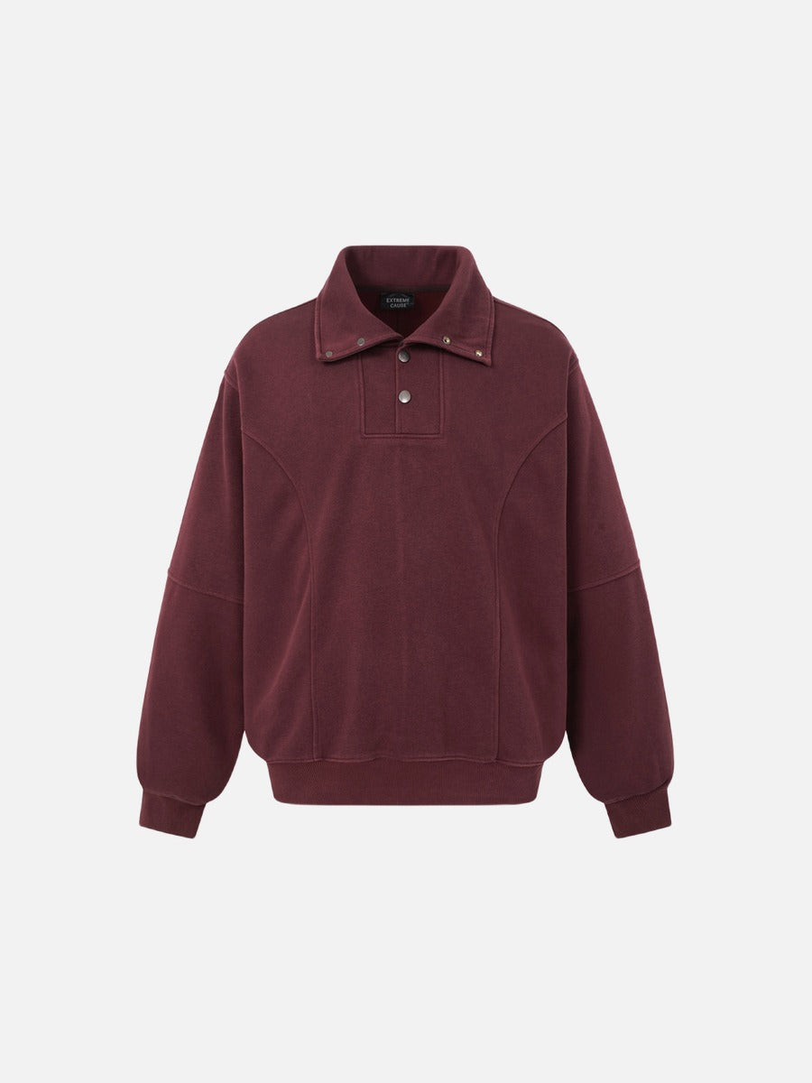 Deconstructed Seam Acid-Wash Long Sleeve T-Shirt