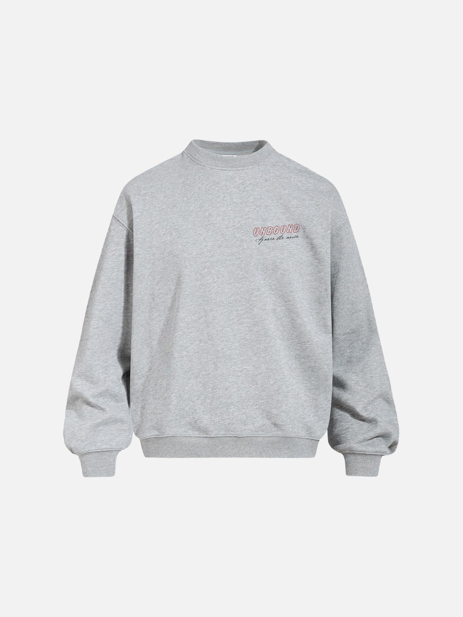 Torn Paper Graphic Oversized Sweatshirt