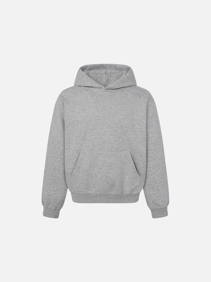 Script-Embroidered Oversized Hoodie