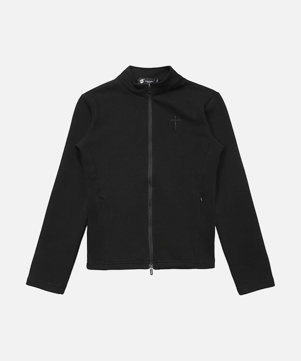 Slim-Fit Mock Neck Zip Jacket