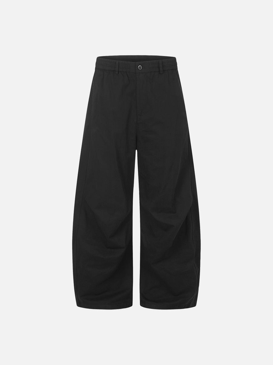 Wide-Leg Barrel Pants — Relaxed Fit Trousers
