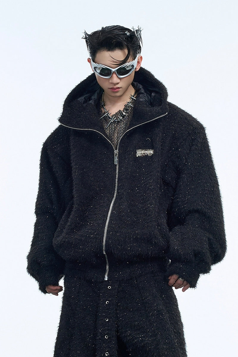 Flauschiger Kapuzenpullover