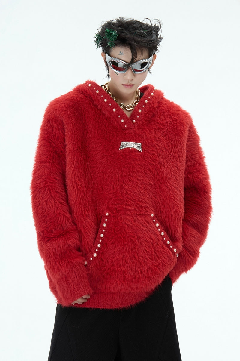 Pull en polaire à accents nacrés