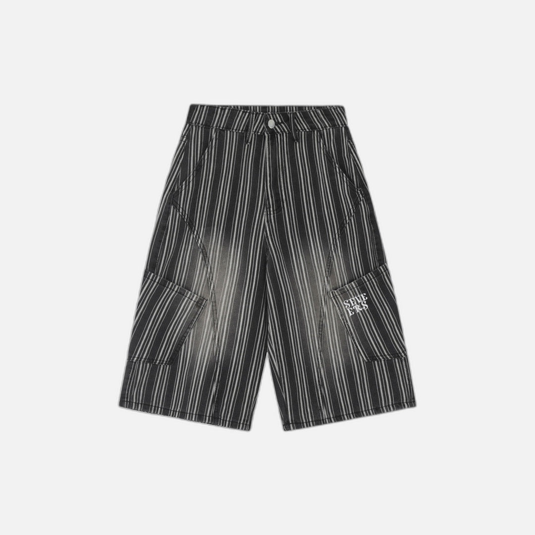 Herren-Jeansshorts mit mehreren Taschen