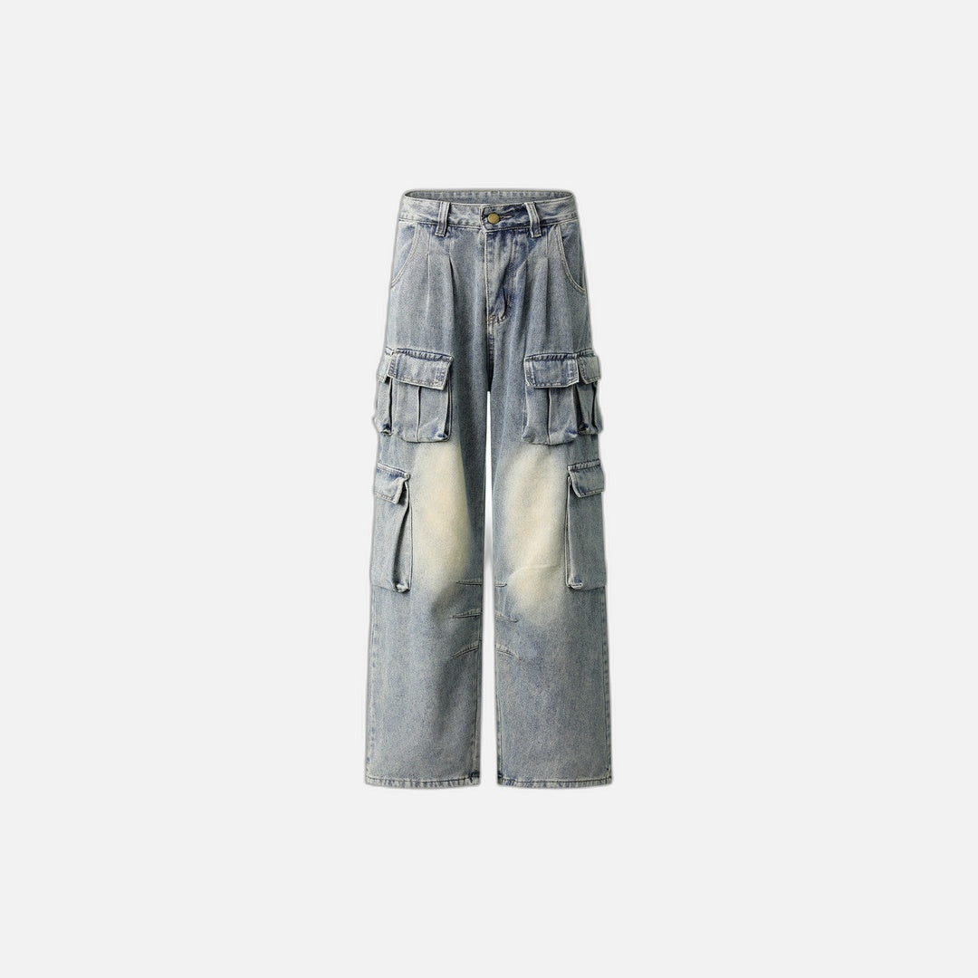 Vintage Retro Tooling Loose Wide Jeans