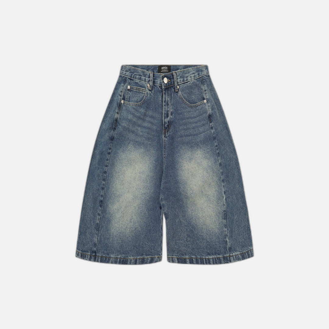 Pantalon ample en denim style punk vintage