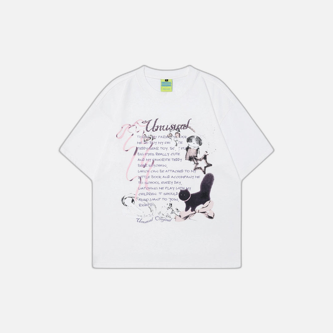 T-Shirt mit Tiermuster und Rundhalsausschnitt