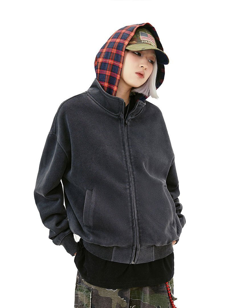 Gemütlicher Kapuzenpullover mit Reißverschluss von der High Street