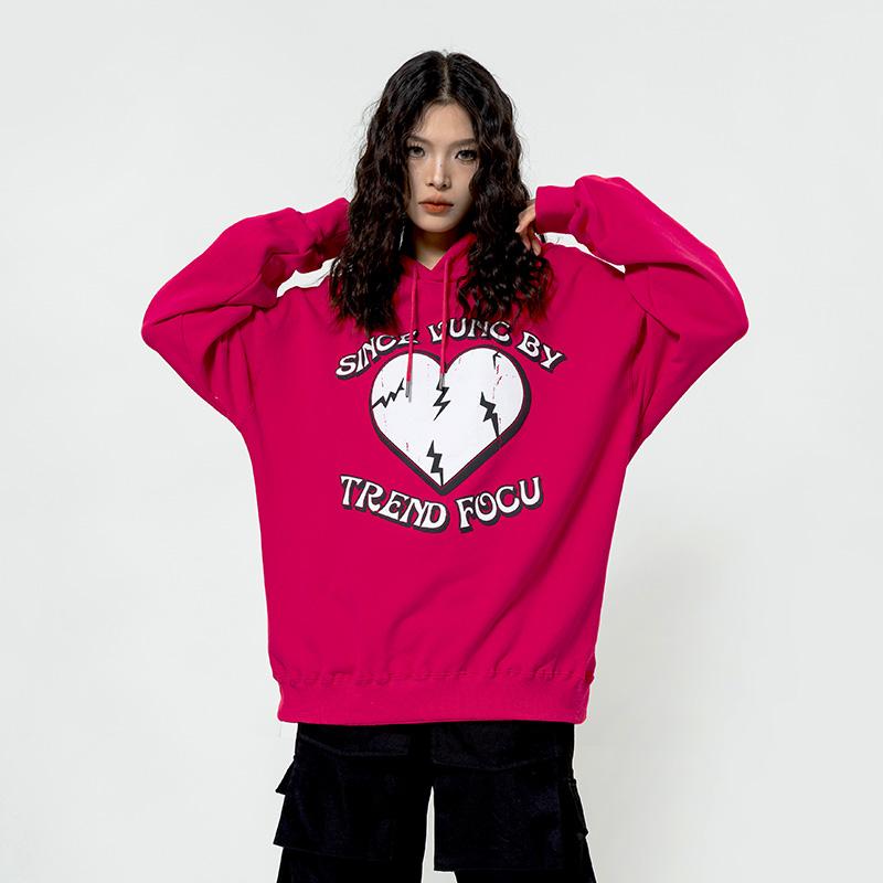 Hoodie mit Herzmotiv