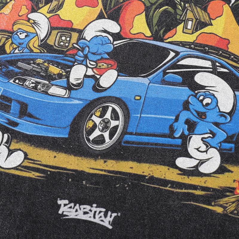 Vintage Schlümpfe Oversized T-Shirt