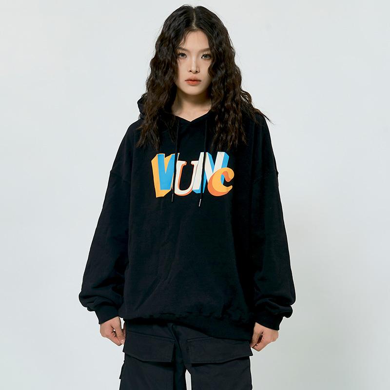 Sweat à capuche imprimé avec lettre vocale