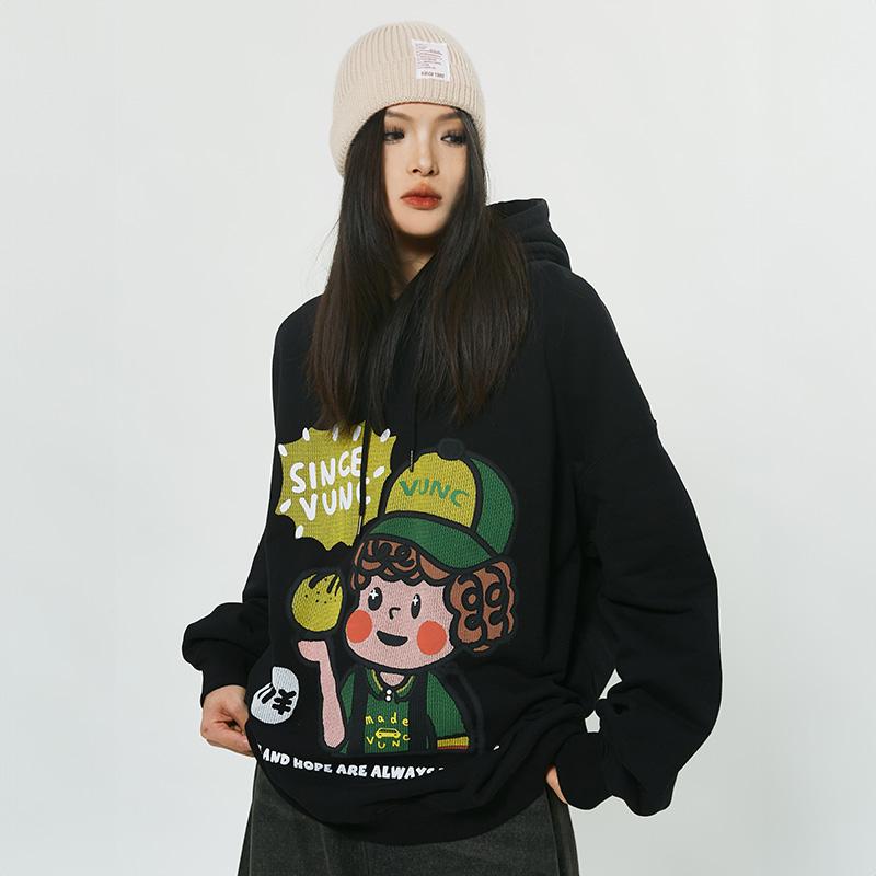Niedlicher Oversize-Hoodie mit Grafikprint für Jungen