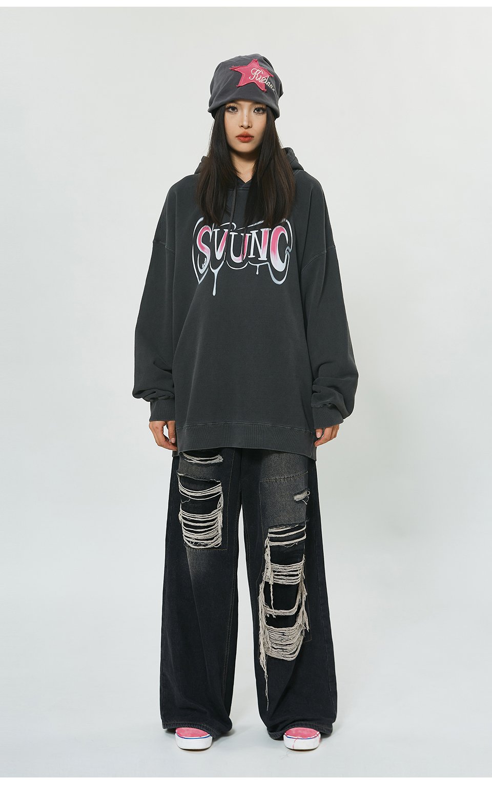 Hoodie mit Aufdruck „Loose Letter“