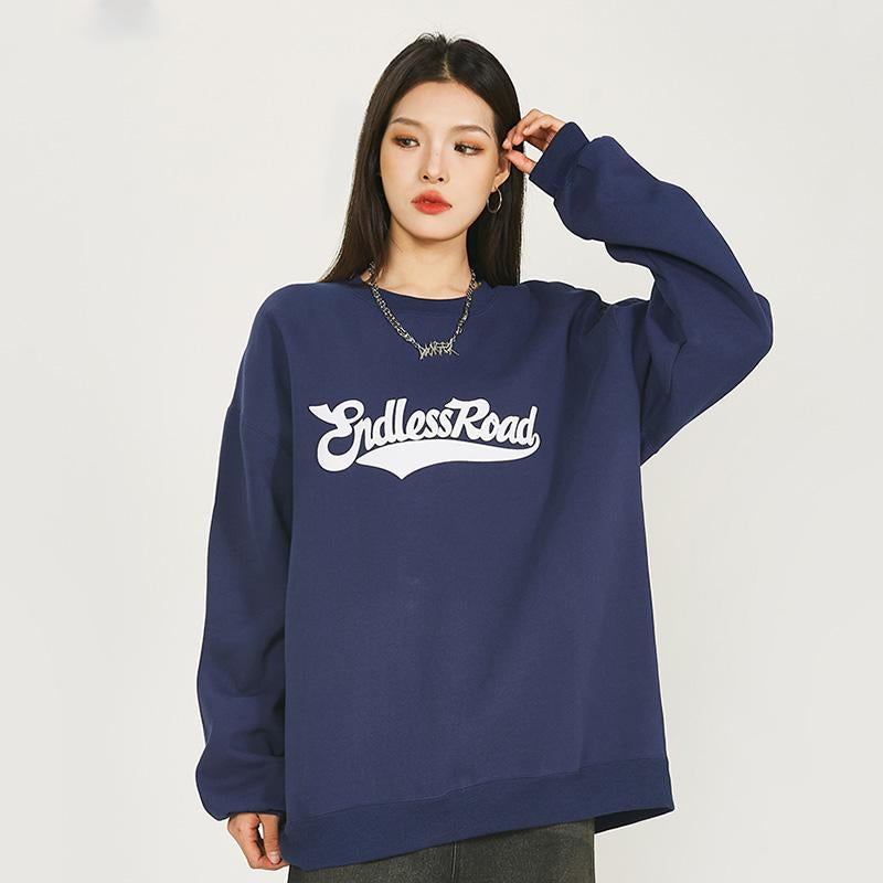 Sweat-shirt imprimé « Route sans fin »