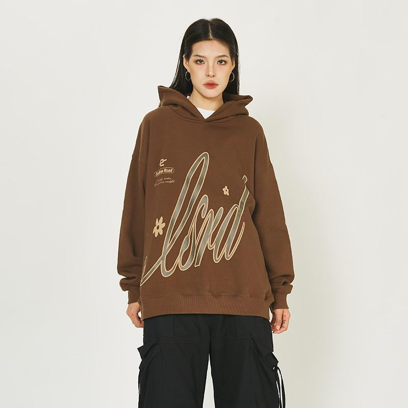 Sweat à capuche à fleurs signature