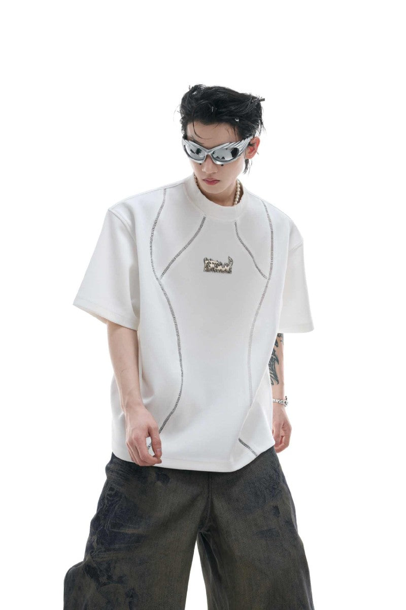 Deconstructed Cotton Metal Tee