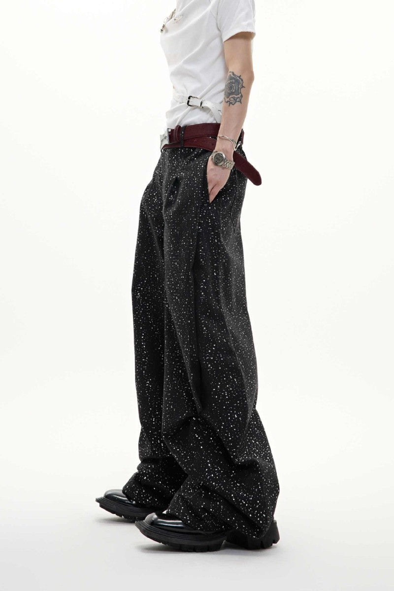 Glitzernde Faltenhose 
