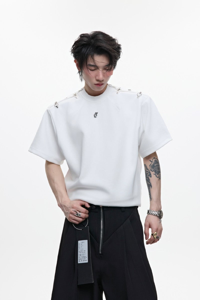 Deconstructed Buckle Shoulder Tee