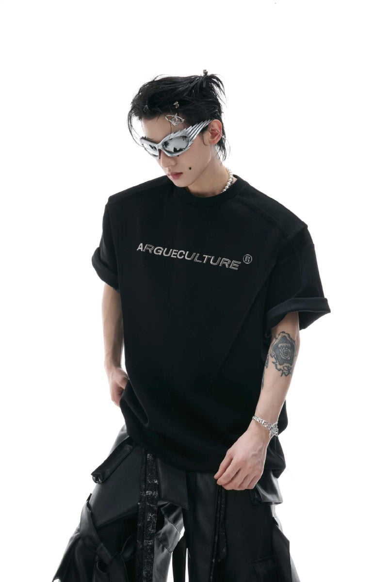 Spine Pleated Heavyweight Tee 