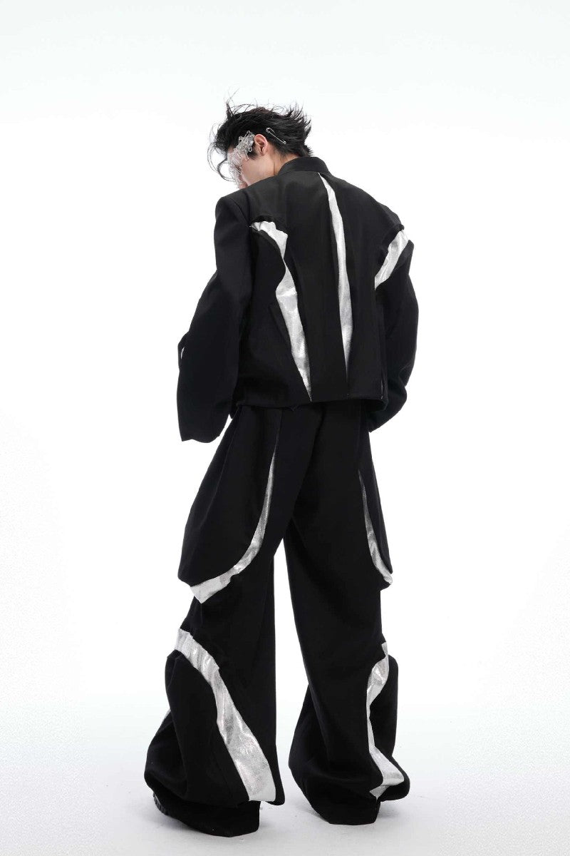 Dekonstruierter, strukturierter Cropped-Blazer 