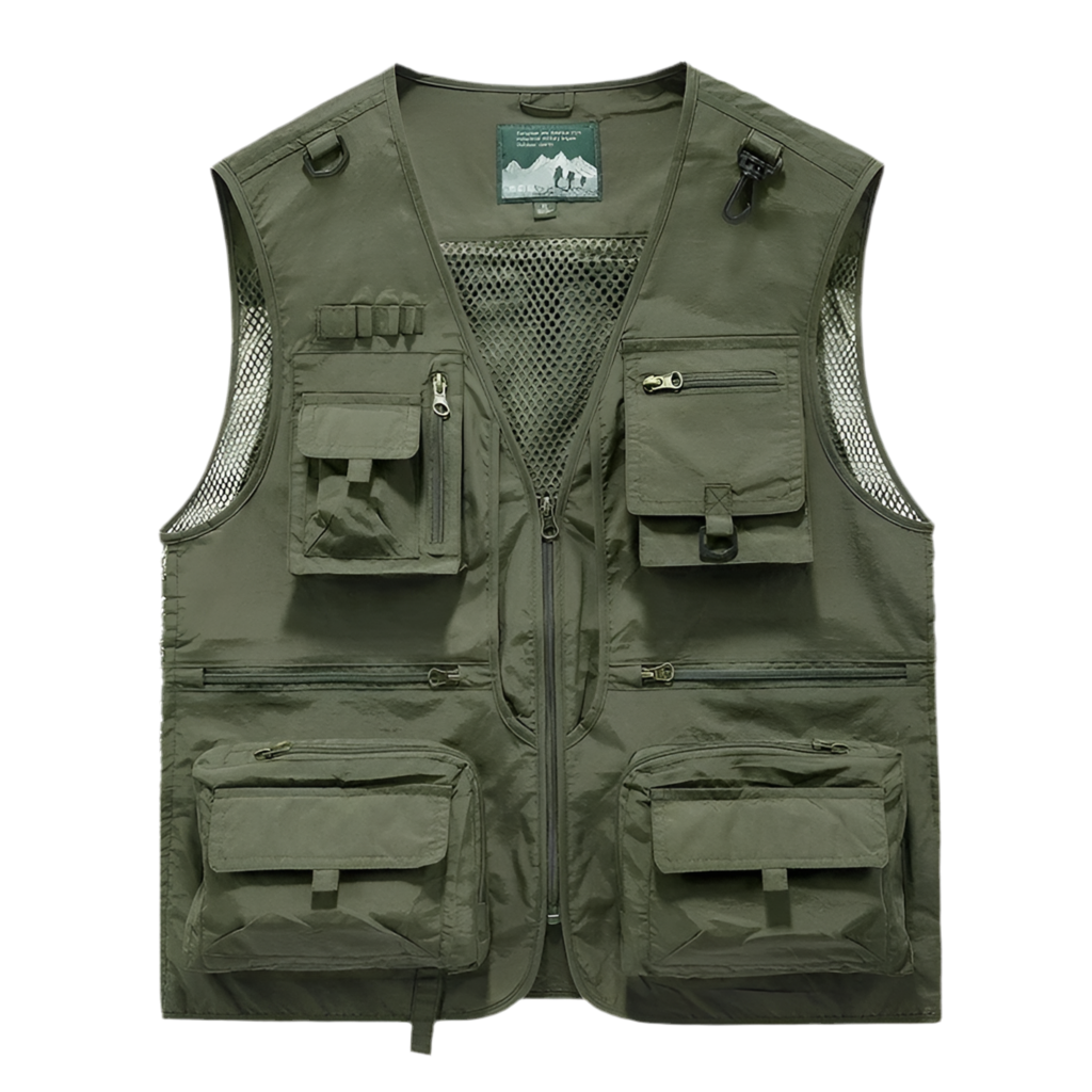 Multi-Pocket Breathable Cargo Vest