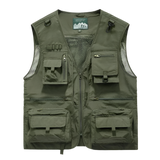 Multi-Pocket Breathable Cargo Vest