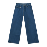 Vintage Wash Wide-Leg Jeans