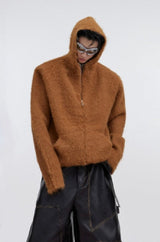 Mohair Knit Hoodie