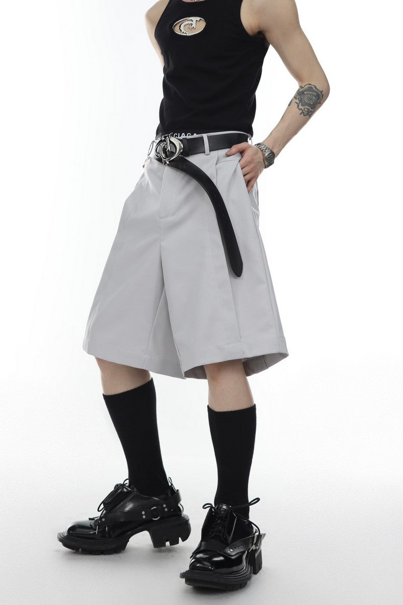 Gerade Anzugshorts 