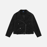 Used-Look-Biker-Lederjacke im Punk-Stil