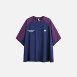 Oversized-T-Shirt im jugendlichen Patchwork-Stil