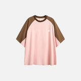 Oversized-T-Shirt im jugendlichen Patchwork-Stil