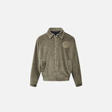 Y2K Slate Crest Fleece Jacket