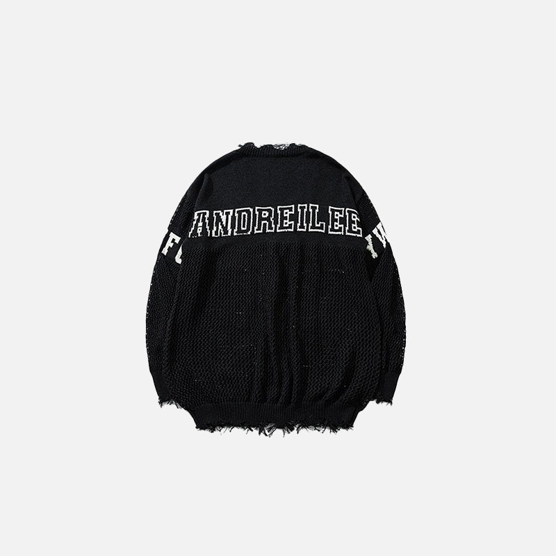 Retro Sports Mesh Jersey 89 Sweater
