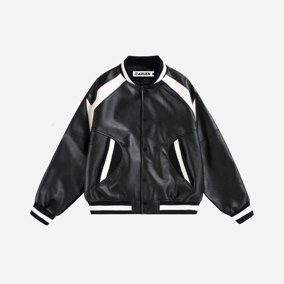Japanese workwear Retro High Street leather Jacket