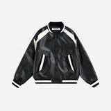 Japanese workwear Retro High Street leather Jacket