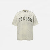 T-shirt punk à écusson brodé