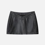 Retro-Rock für Damen aus PU-Leder