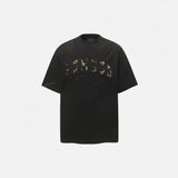 T-shirt punk à écusson brodé