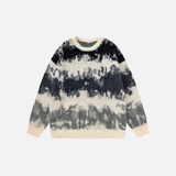 Oversize Hip Hop Batik-Strickpullover
