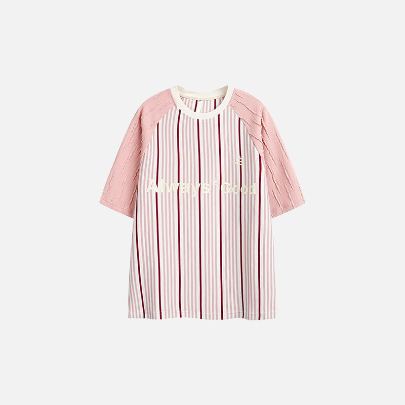 Striped Sports Raglan T-shirt