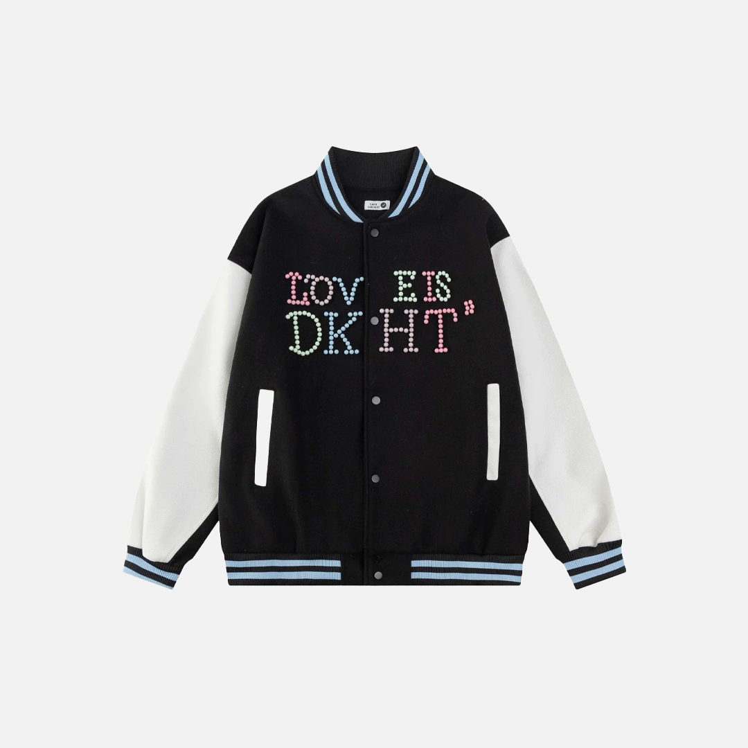 Y2K Women Patchwork Retro Baseball Varsity Jacket