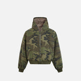 Veste d'hiver camouflage en fourrure épaisse