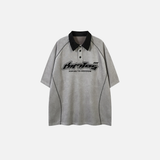 Lässiges Freizeit-T-Shirt aus Wildleder mit Stickerei