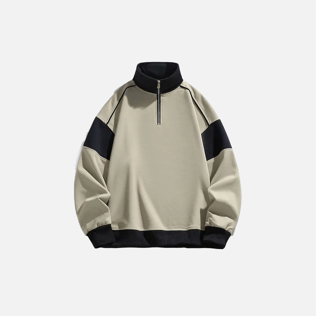 Winter High Quality Half Zipper Casual Sweatshirt