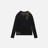 Loose Ripple Knitted Sweater